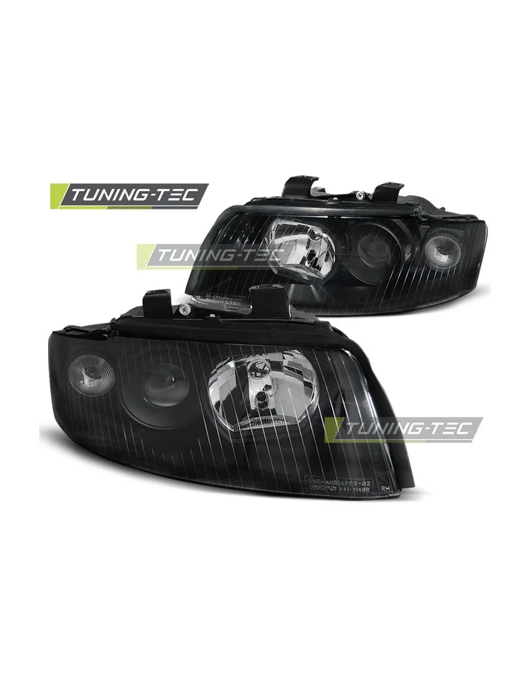 Phares noirs pour AUDI A4 B6 10.00-10.04