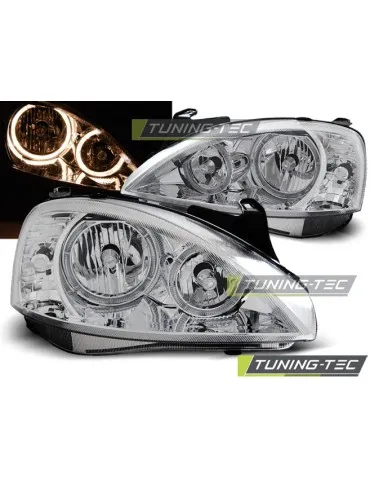 Phares chromés pour OPEL CORSA C 11.00-09.06