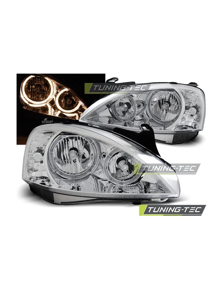 Phares chromés pour OPEL CORSA C 11.00-09.06