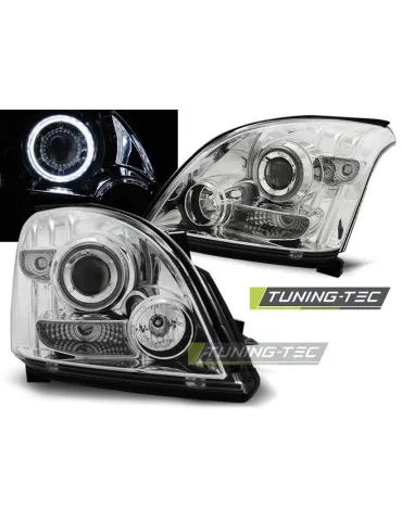 Phares chromés pour TOYOTA LAND CRUISER 120 03-09