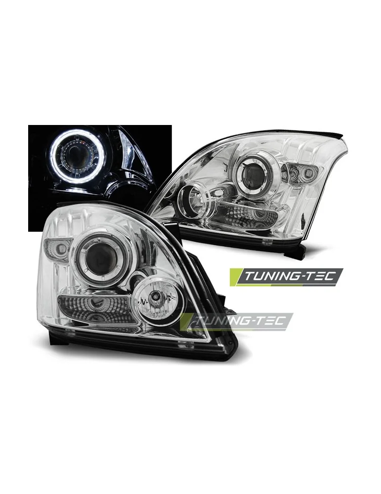 Phares chromés pour TOYOTA LAND CRUISER 120 03-09