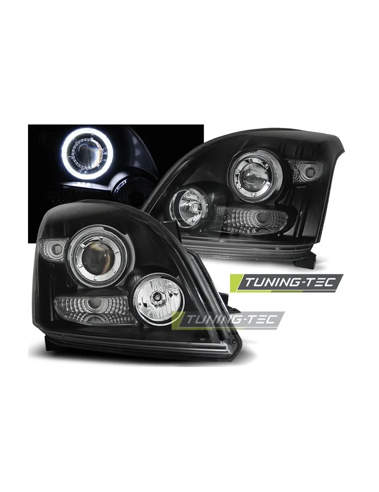 Phares noirs pour TOYOTA LAND CRUISER 120 03-09