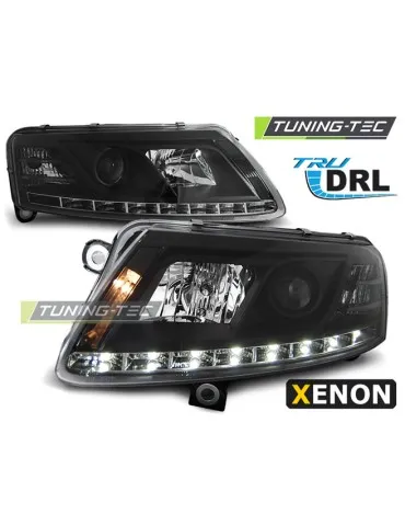 Phares au xénon noirs pour AUDI A6 C6 04.04-08