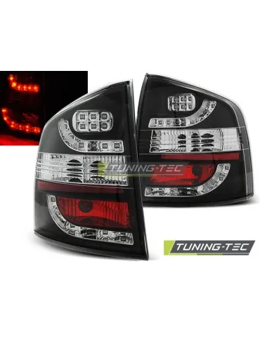 Feux arrière à LED noirs pour SKODA OCTAVIA II Break 04-12