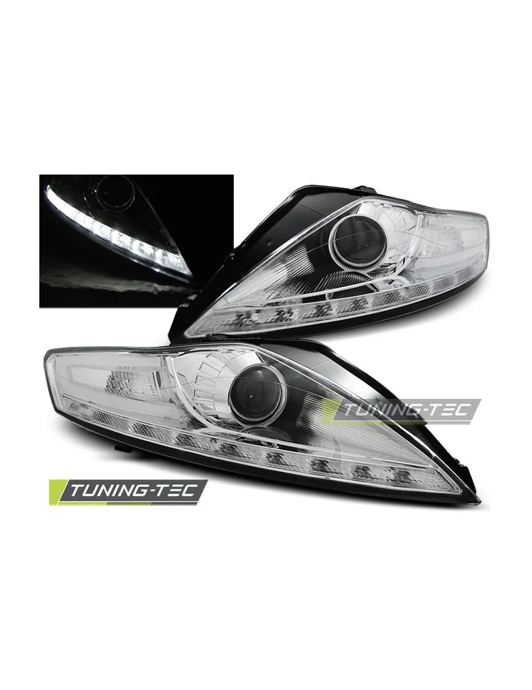 Phares à LED chromés pour FORD MONDEO 07.07-11.10