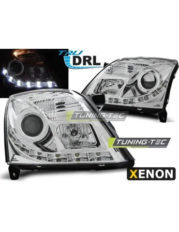 Phares au xénon chromés pour OPEL VECTRA C 04.02-08.05 TRU D2S