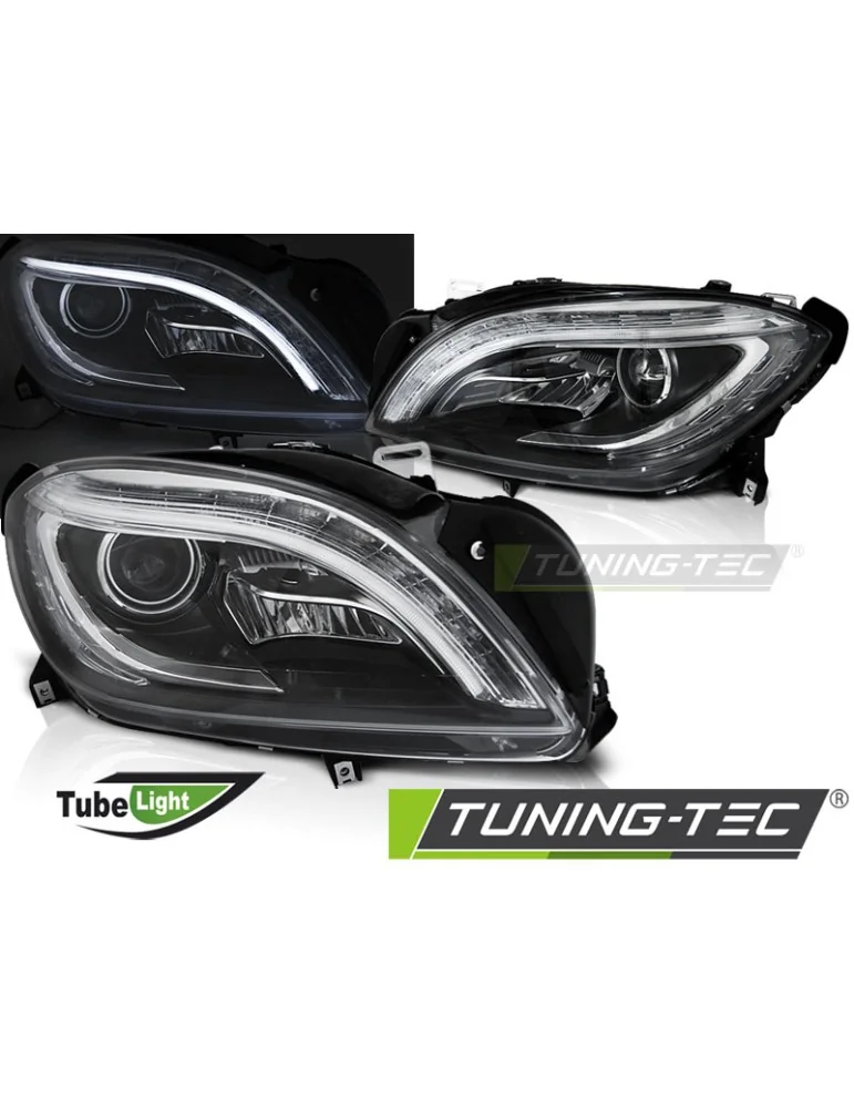 Phares à LED noirs pour MERCEDES M-CLASS W166 11-15