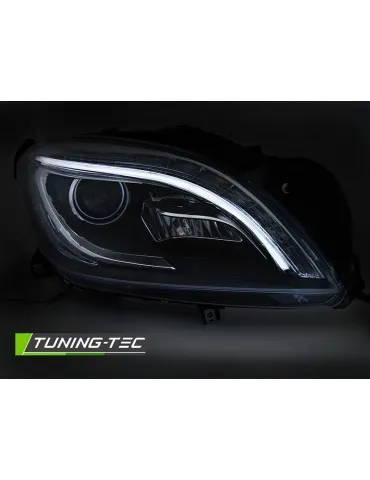 Phares à LED noirs pour MERCEDES M-CLASS W166 11-15