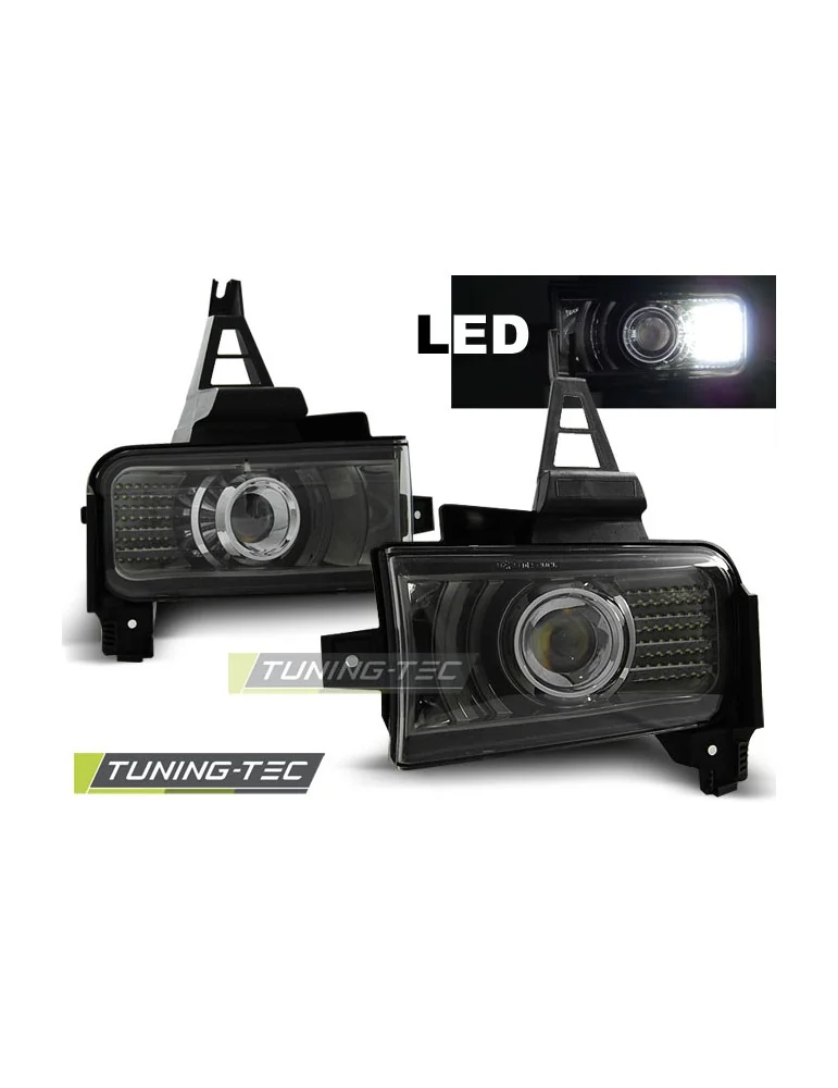 Antibrouillards à LED noirs fumés pour TOYOTA LAND CRUISER FJ200 07-12
