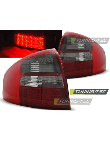 Feux arrière à LED fumés rouges pour AUDI A6 05.97-05.04 Berline