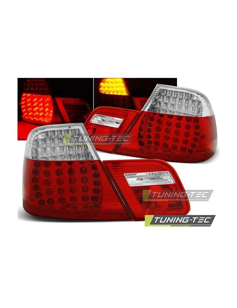 Feux arrière à LED rouges blancs pour BMW E46 04.99-03.03 Coupé