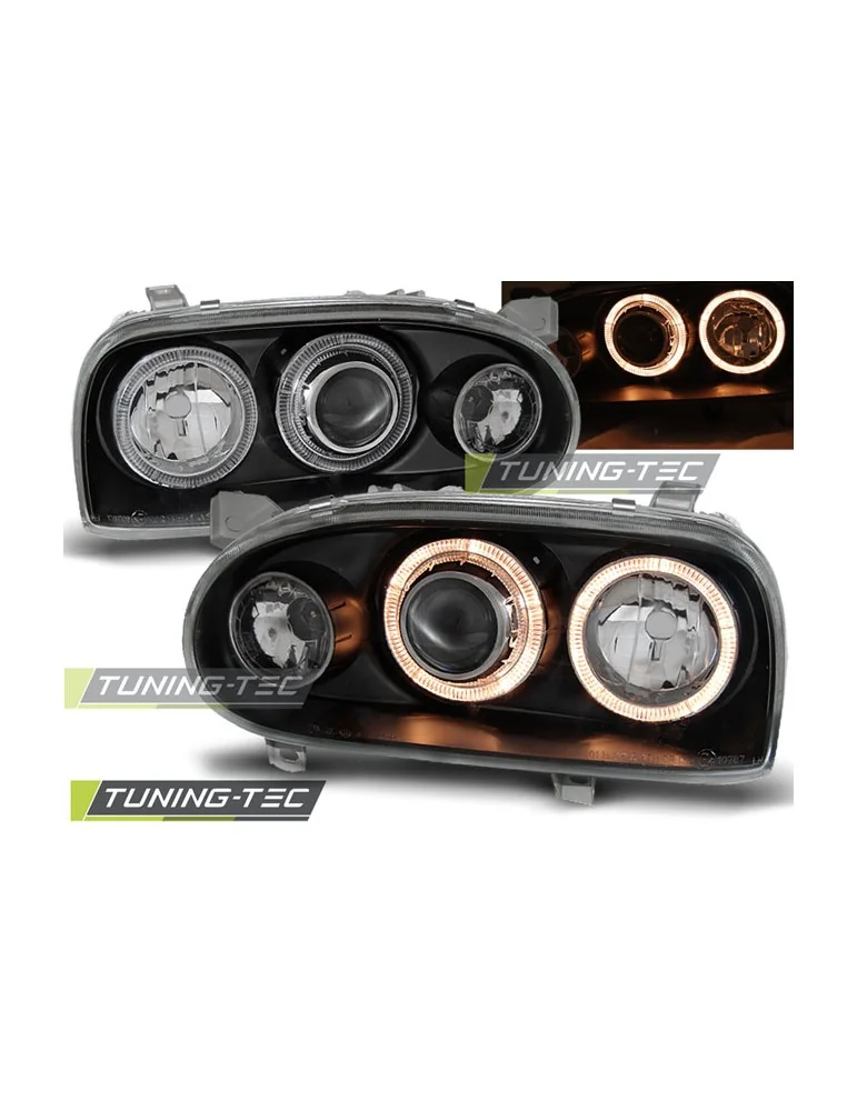 Phares noirs pour VW GOLF 3 09.91-08.97
