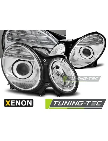 Phares au xénon chromés pour MERCEDES W211 E-KLASA 03.02-04.06