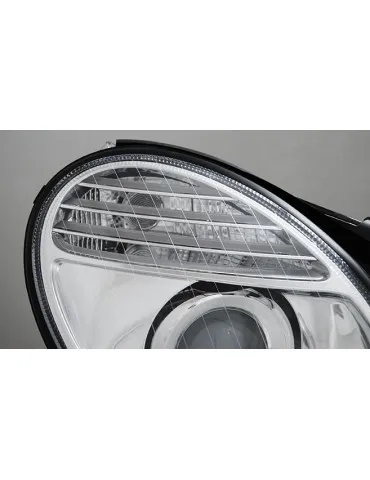 Phares au xénon chromés pour MERCEDES W211 E-KLASA 03.02-04.06