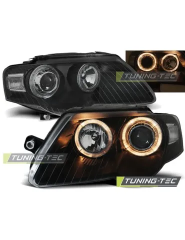 Phares noirs pour VW PASSAT B6 3C 03.05-10