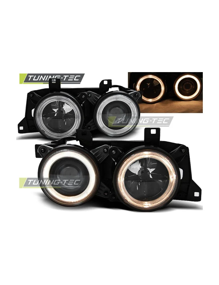Phares noirs pour BMW E32/E34