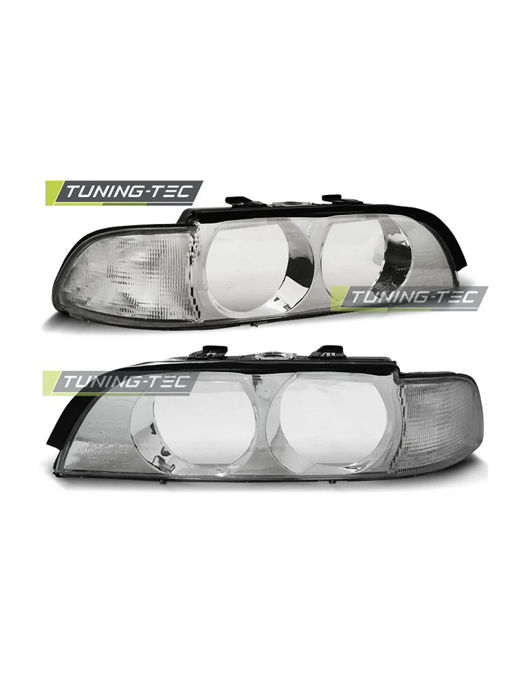 Phares au xénon chromés pour BMW E39 09.95-08.00
