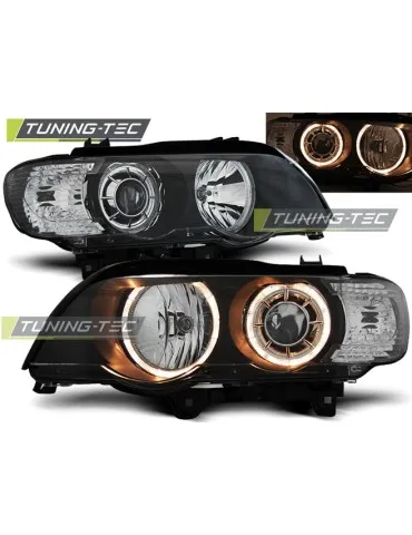 Phares noirs pour BMW X5 E53 09.99-10.03