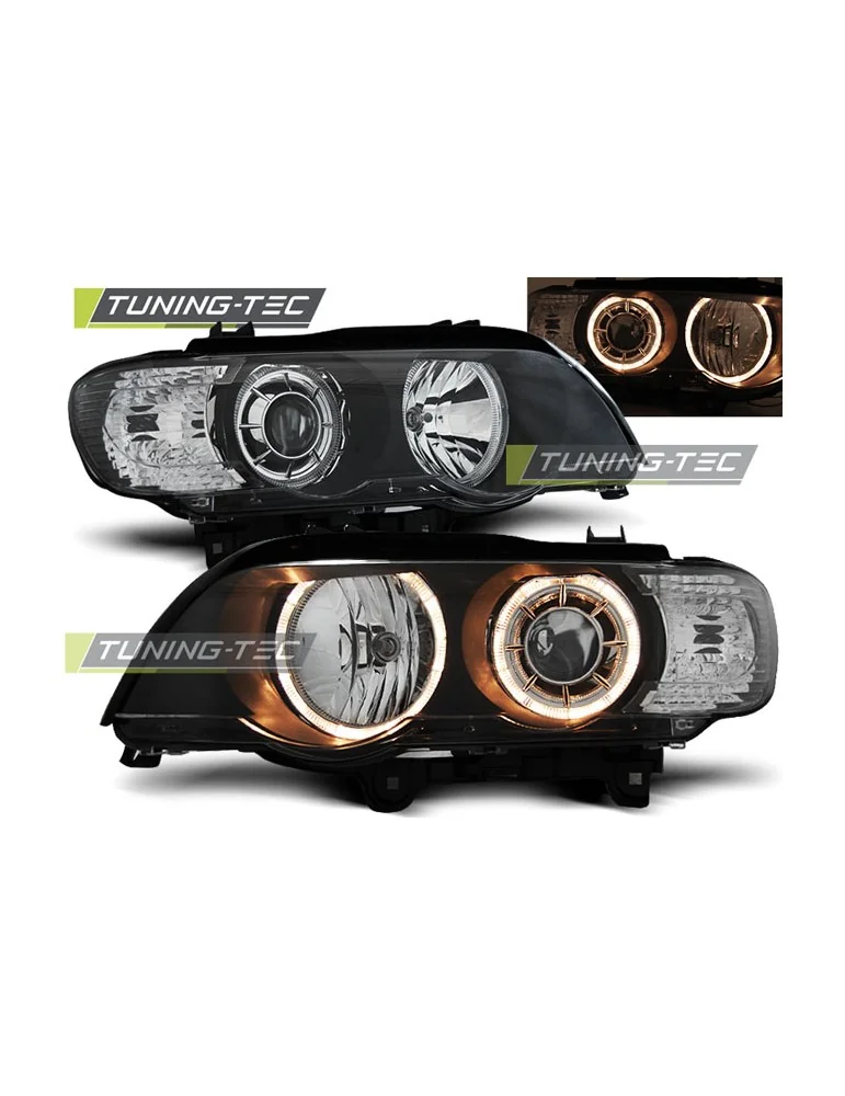 Phares noirs pour BMW X5 E53 09.99-10.03