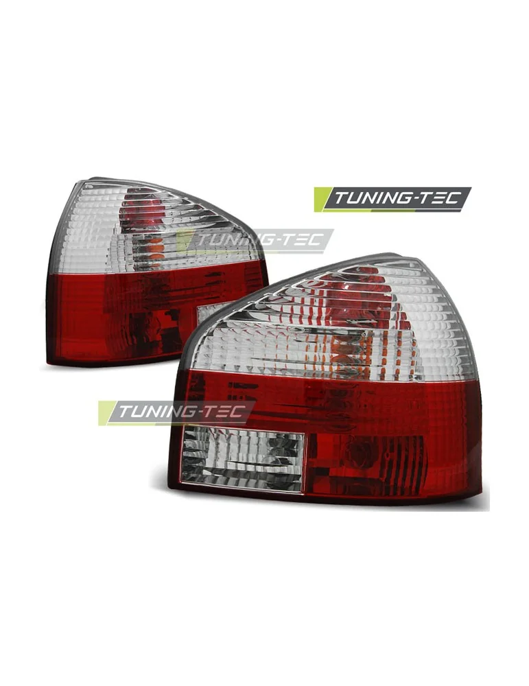 Feux arrière rouges blancs pour AUDI A3 8L 08.96-08.00