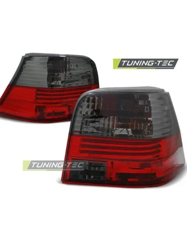 Feux arrière fumés rouges pour VW GOLF 4 09.97-09.03