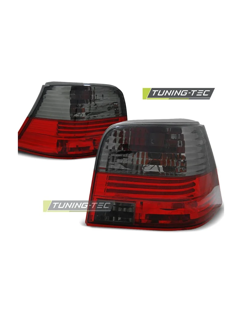 Feux arrière fumés rouges pour VW GOLF 4 09.97-09.03
