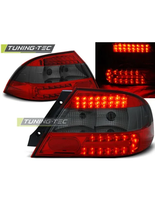 Feux arrière à LED fumés rouges pour Mitsubishi Lancer 7 Berline (2004 - 2007)