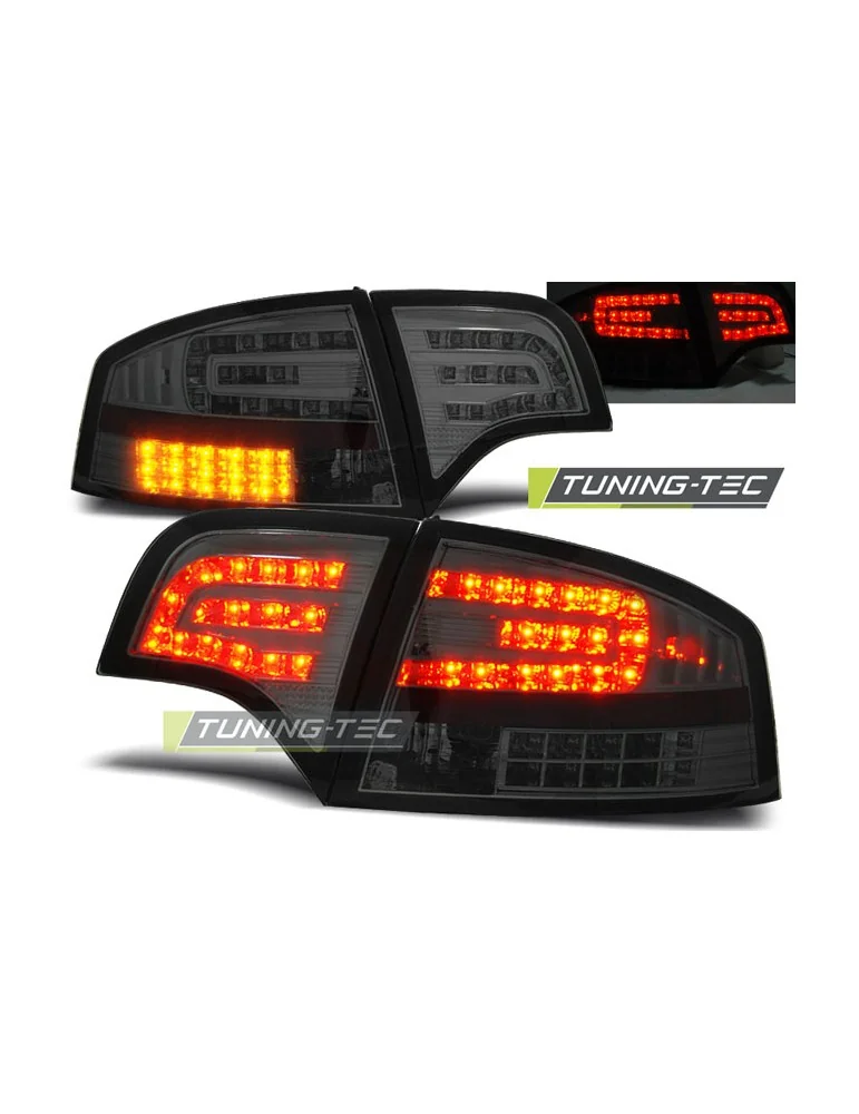 Feux arrière à LED fumés pour AUDI A4 B7 11.04-03.08 Berline