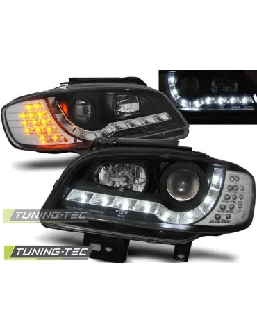 Phares à LED noirs pour SEAT IBIZA/CORDOBA 09.99-03.02