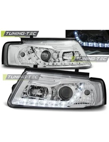Phares à LED chromés pour VW PASSAT B5 11.96-08.00