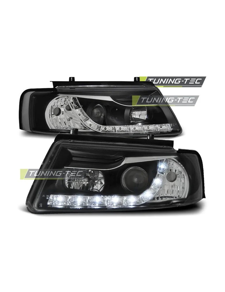 Phares à LED noirs pour VW PASSAT B5 11.96-08.00