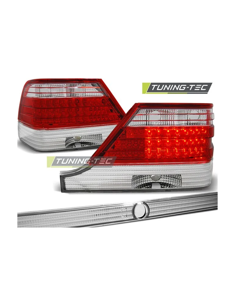 Feux arrière à LED rouges blancs pour MERCEDES W140 95-10.98