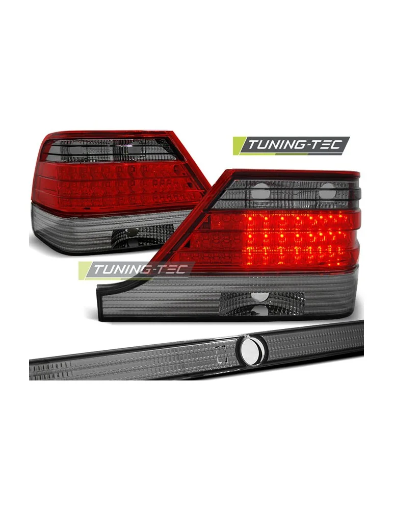 Feux arrière à LED fumés rouges pour MERCEDES W140 95-10.98