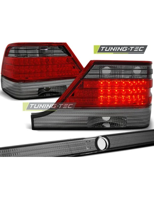 Feux arrière à LED fumés rouges pour Mercedes W140 (1995 - 1998)