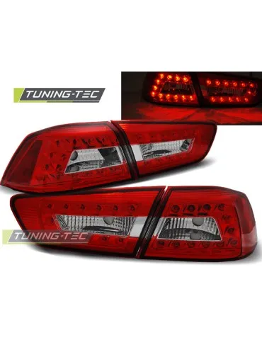 Feux arrière à LED rouges blancs pour MITSUBISHI LANCER 8 Berline 08-11
