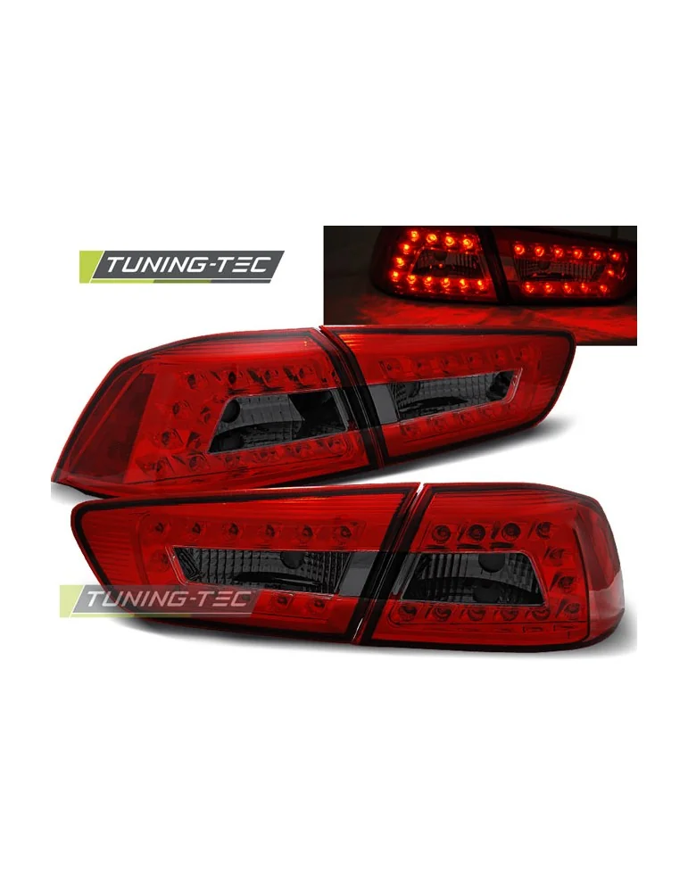 Feux arrière à LED fumés rouges pour MITSUBISHI LANCER 8 Berline 08-11