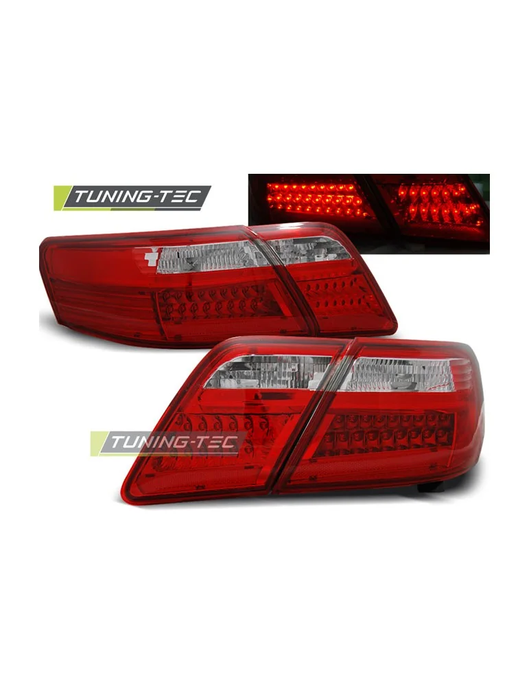 Feux arrière à LED rouges blancs pour TOYOTA CAMRY 6 XV40 06-09