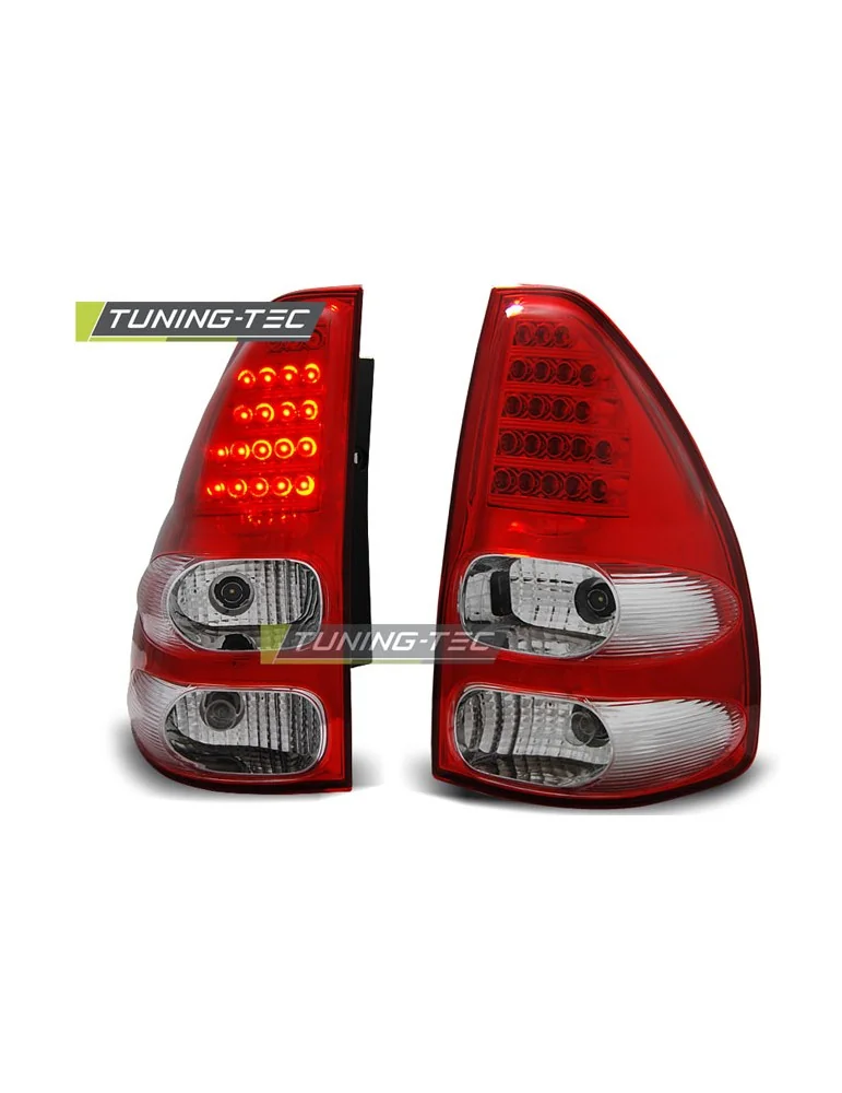 Feux arrière à LED rouges blancs pour TOYOTA LAND CRUISER 120 03-09