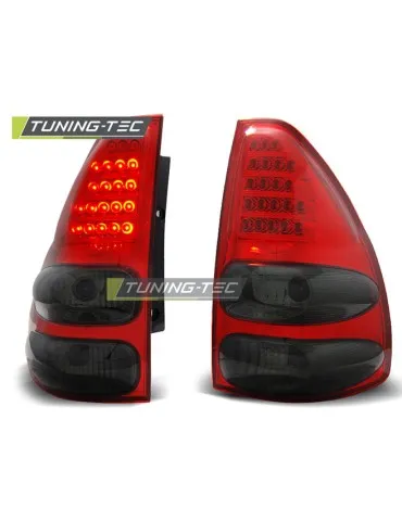 Feux arrière à LED fumés rouges pour TOYOTA LAND CRUISER 120 03-09