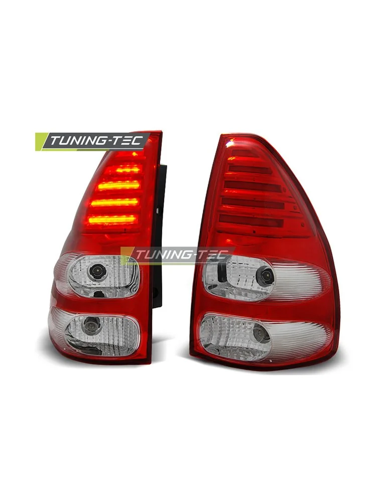 Feux arrière à LED rouges blancs pour TOYOTA LAND CRUISER 120 03-09