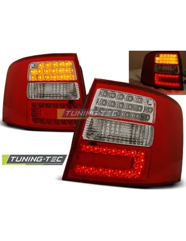 Feux arrière à LED rouges blancs pour AUDI A6 05.97-05.04 Avant