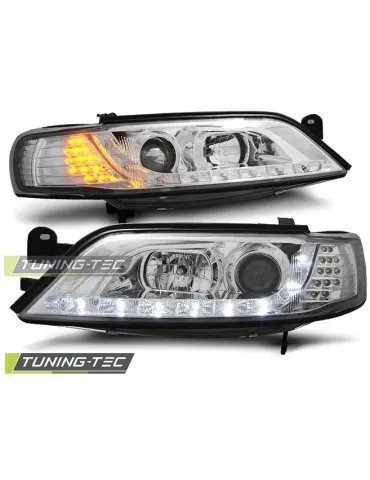 Phares à LED chromés pour OPEL VECTRA B 11.96-12.98 INDICATOR