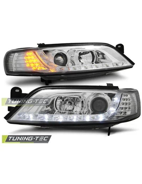 Phares à LED chromés pour Opel Vectra B (1996 - 1998)