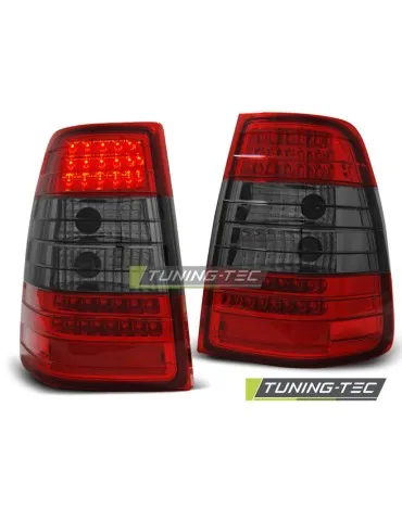 Feux arrière à LED fumés rouges pour MERCEDES W124 E-KLASA Break 09.85-95