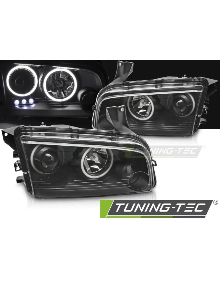 Phares noirs pour DODGE CHARGER LX 06-10