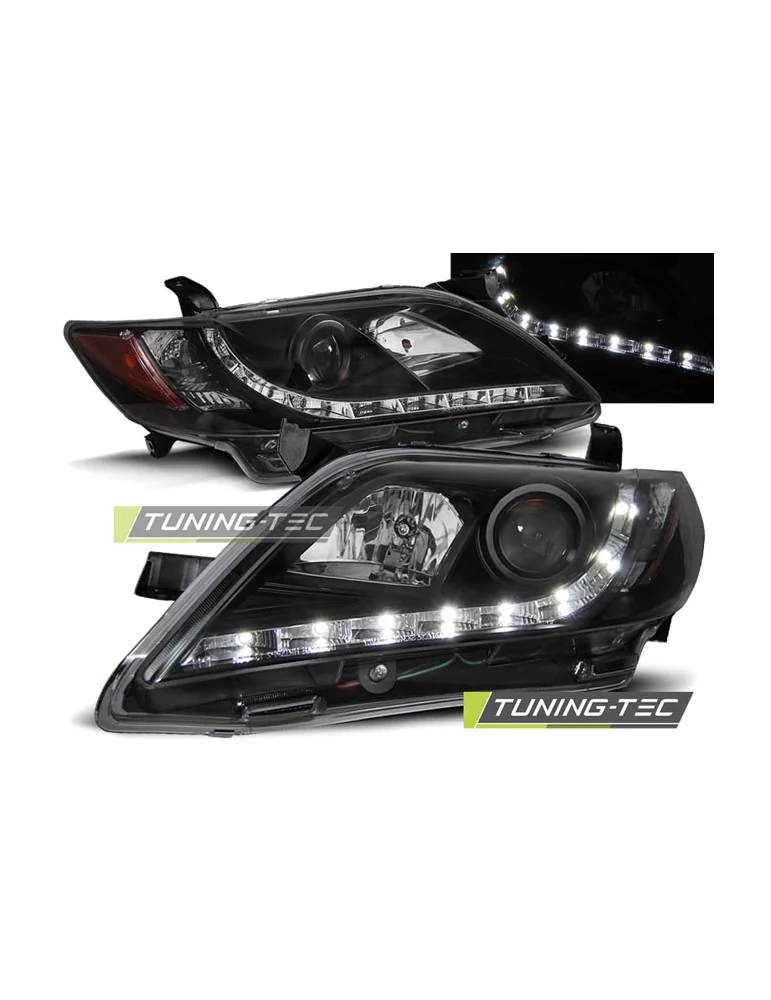 Phares à LED noirs pour TOYOTA CAMRY 6 XV40 06-09