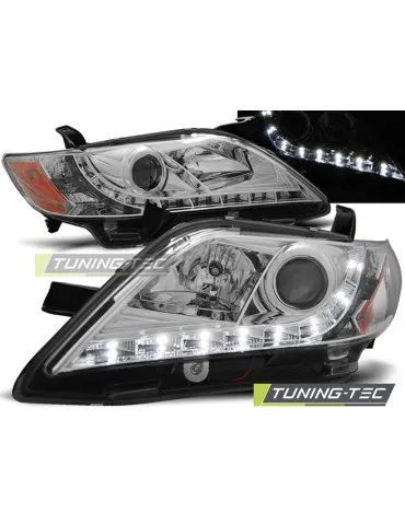 Phares à LED chromés pour TOYOTA CAMRY 6 XV40 06-09