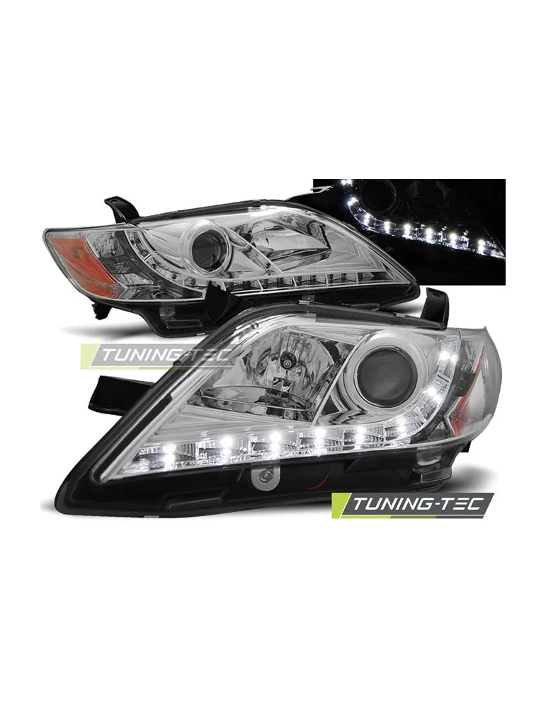 Phares à LED chromés pour TOYOTA CAMRY 6 XV40 06-09