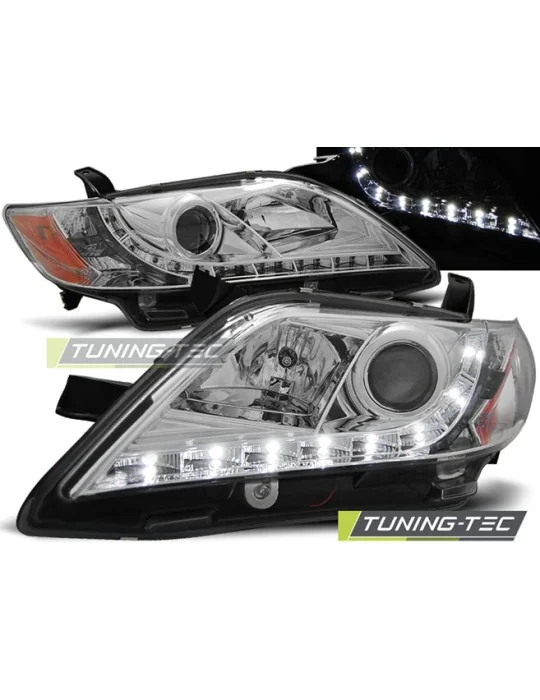 Phares à LED chromés pour Toyota Camry 6 XV40 (2006 - 2009)