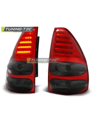 Feux arrière à LED fumés rouges pour TOYOTA LAND CRUISER 120 03-09